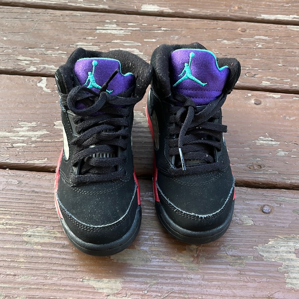 Kids Air Jordan Retro 5 “Top 3”.    On resale sneaker websites for $170+